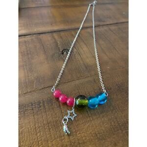 Polysexual Pride LGBTQ Polyamorous Beaded Star Necklace